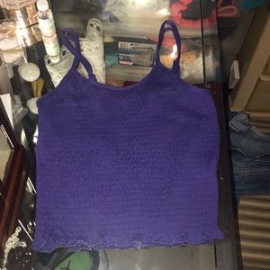 Purple Camisole Crop Top